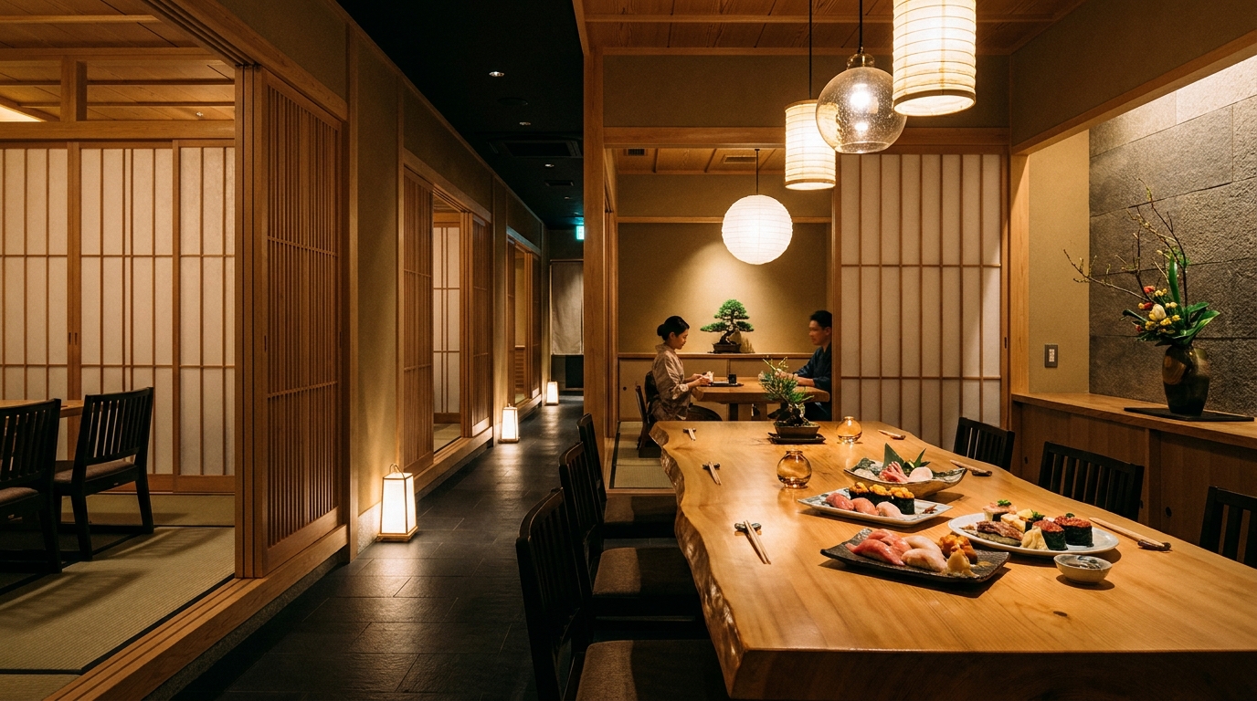 非公開: 博多で贅沢なひとときを！鮨食べ放題と飲み放題で至福の宴を堪能しよう
