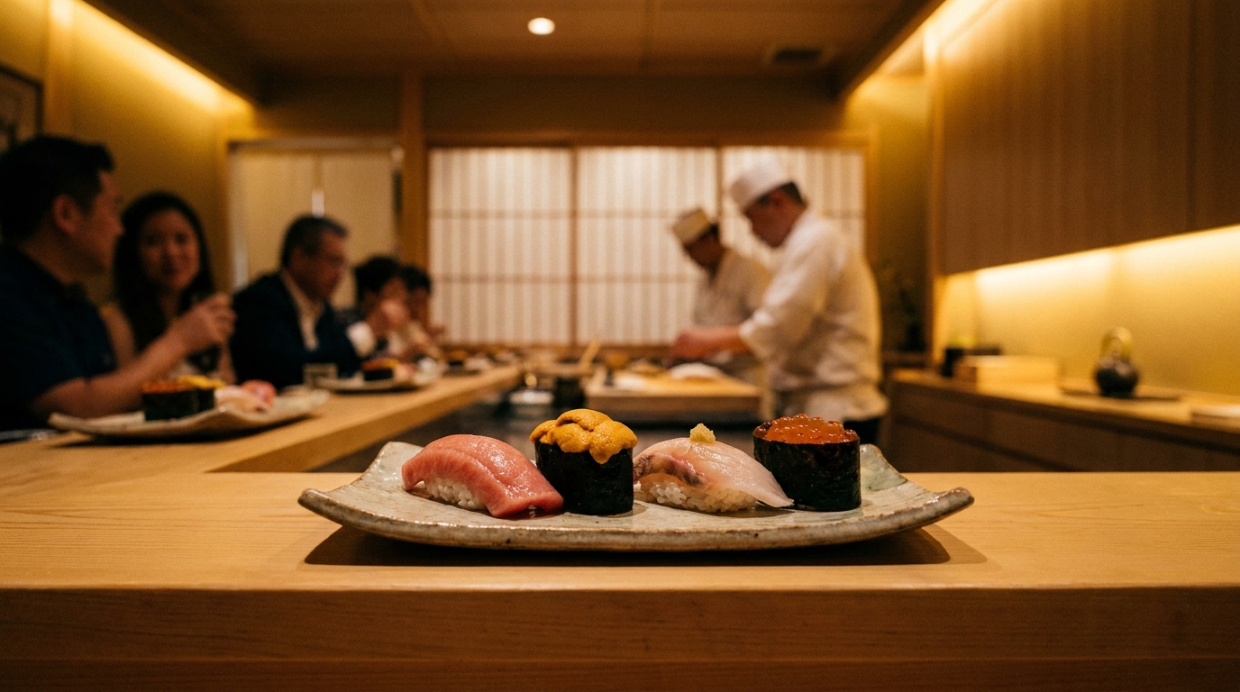 非公開: 博多で贅沢に楽しむ！鮨食べ放題と飲み放題プランのご案内